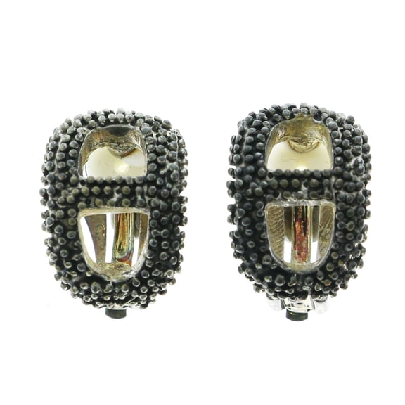 Mi Amore Clip-On-Earrings Silver-Tone