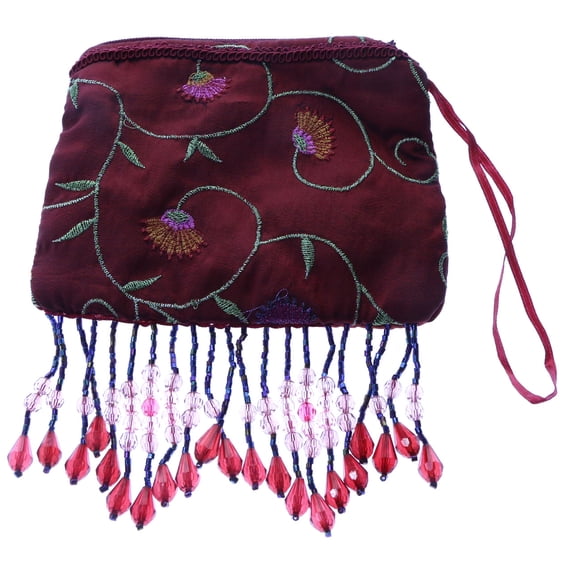 Mi Amore Coin Purse Maroon/Multicolor