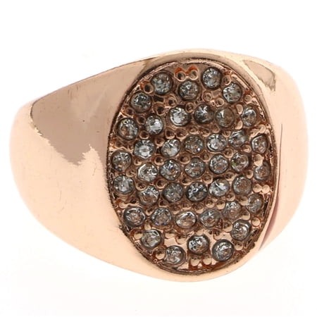 Mi Amore Crystal Sized-Ring Rose-Gold-Tone Size 8.00