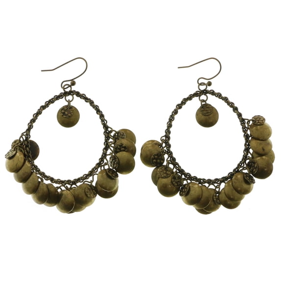 Mi Amore Dangle-Earrings Bronze-Tone