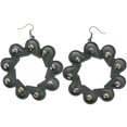 thumbnail image 1 of Mi Amore Dangle-Earrings Dark-Silver, 1 of 2