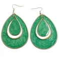 thumbnail image 1 of Mi Amore Dangle-Earrings Green/Silver-Tone, 1 of 3