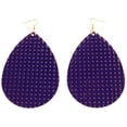 thumbnail image 1 of Mi Amore Dangle-Earrings Purple/Gold-Tone, 1 of 5