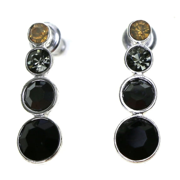 Mi Amore Dangle-Earrings Silver-Tone/Multicolor