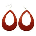 thumbnail image 1 of Mi Amore Dangle-Earrings Silver-Tone/Red, 1 of 4