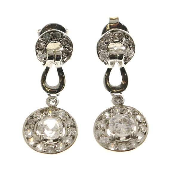 Mi Amore Dangle-Earrings Silver-Tone