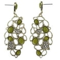 thumbnail image 1 of Mi Amore Drop-Dangle-Earrings Gold-Tone/Green, 1 of 2