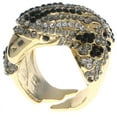 thumbnail image 1 of Mi Amore Eagle Crystal Sized-Ring Gold-Tone & Black Size 8.00, 1 of 2