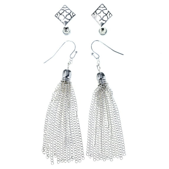 Mi Amore Earring Set Dangle-Earrings Silver-Tone