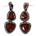 thumbnail image 1 of Mi Amore Faceted Drop-Dangle-Earrings Brown/Bronze-Tone, 1 of 2