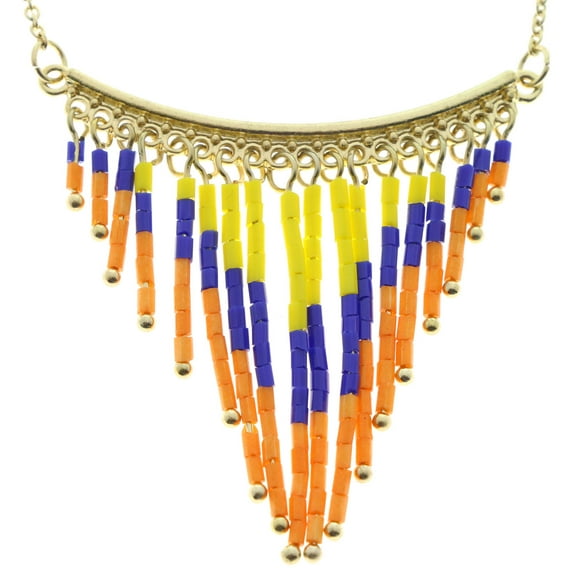 Mi Amore Fashion-Necklace Gold-Tone/Multicolor