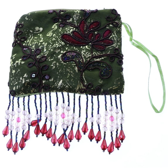 Mi Amore Floral Design Coin Purse Green/Multicolor
