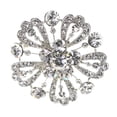 thumbnail image 1 of Mi Amore Flower Brooch-Pin Silver-Tone, 1 of 2