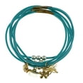 thumbnail image 1 of Mi Amore Flower Butterfly Ladybug Multiple-Bracelets Blue & Gold-Tone, 1 of 2