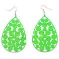 thumbnail image 1 of Mi Amore Flower Dangle-Earrings Green, 1 of 2