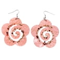thumbnail image 1 of Mi Amore Flower Dangle-Earrings Red/Gold-Tone, 1 of 2