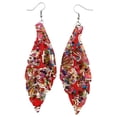 thumbnail image 1 of Mi Amore Flower Dangle-Earrings Red/Multicolor, 1 of 2