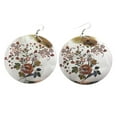 thumbnail image 1 of Mi Amore Flowers Dangle-Earrings Silver-Tone/Multicolor, 1 of 2