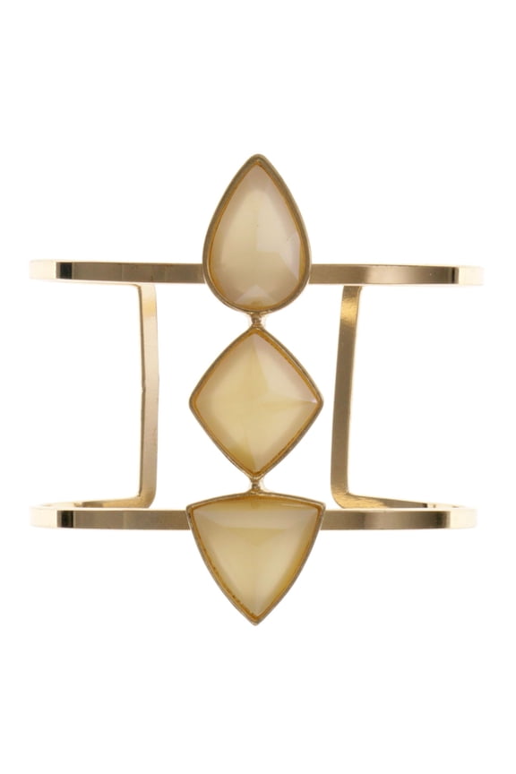 Gold-Tone Metal Cuff Bracelet For Women TMB705