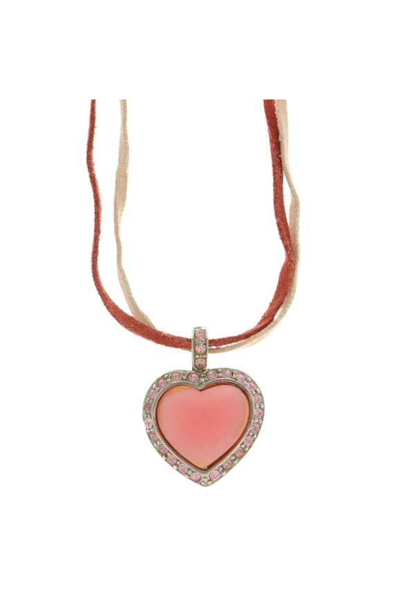 Heart Adjustable Pendant-Necklace Red & Pink