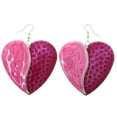 thumbnail image 1 of Mi Amore Heart Dangle-Earrings Pink/Silver-Tone, 1 of 2