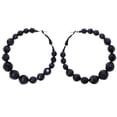 thumbnail image 1 of Mi Amore Hoop-Earrings Black, 1 of 2