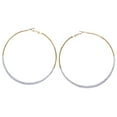 thumbnail image 1 of Mi Amore Hoop-Earrings Silver-Tone/Gold-Tone, 1 of 2