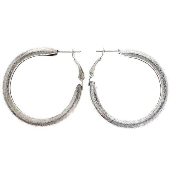 Mi Amore Hoop-Earrings Silver-Tone