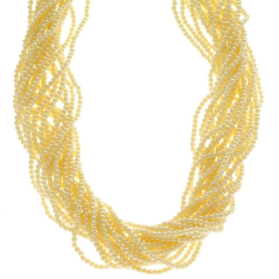 Mi Amore Layered-Necklace White/Gold-Tone