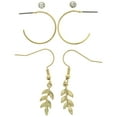 thumbnail image 1 of Mi Amore Leaf Multiple-Earring-Set Gold-Tone, 1 of 2