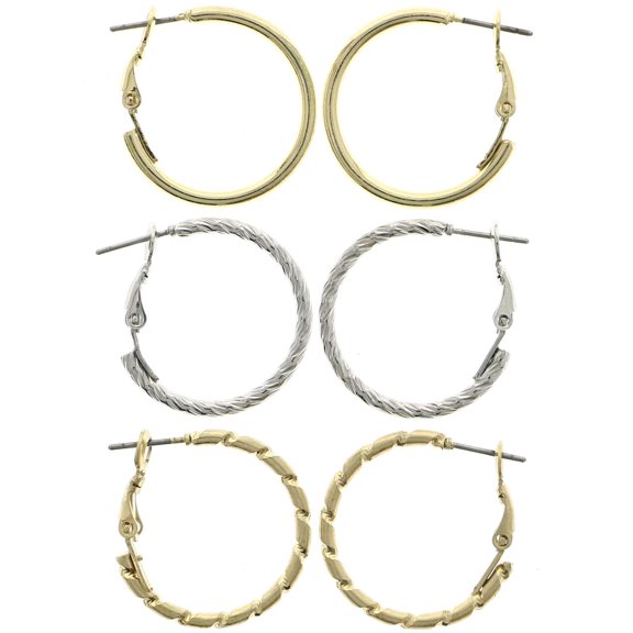 Mi Amore Multiple-Earring-Set Gold-Tone/Silver-Tone