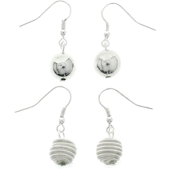 Mi Amore Multiple-Earring-Set Silver-Tone