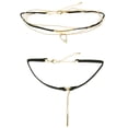thumbnail image 1 of Mi Amore Multiple-Necklace-Set Gold-Tone/Black, 1 of 5