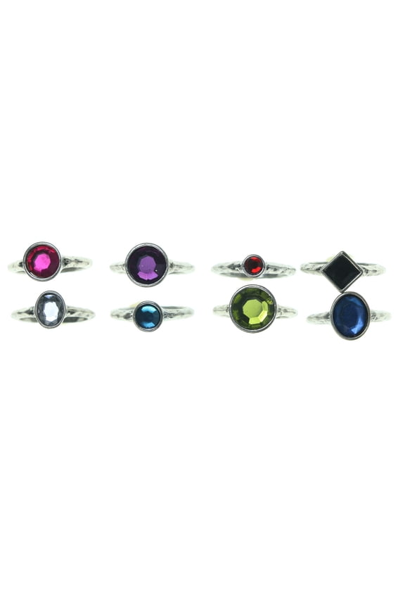 Multiple Ring Set Silver-Tone