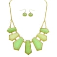 thumbnail image 1 of Mi Amore Necklace-Earring-Set Green/Gold-Tone, 1 of 3