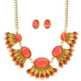 thumbnail image 1 of Mi Amore Necklace-Earring-Set Red/Gold-Tone, 1 of 3