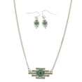 thumbnail image 1 of Mi Amore Necklace-Earring-Set Silver-Tone/Red, 1 of 3