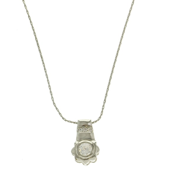Mi Amore Pendant-Necklace Silver-Tone