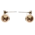 thumbnail image 1 of Mi Amore Post-Earrings Brown/Silver-Tone, 1 of 2