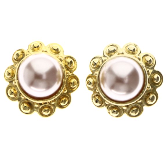 Mi Amore Post-Earrings Gold-Tone/Brown