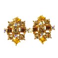 thumbnail image 1 of Mi Amore Post-Earrings Gold-Tone/Yellow, 1 of 4