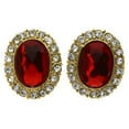 thumbnail image 1 of Mi Amore Post-Earrings Red/Gold-Tone, 1 of 2