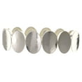 thumbnail image 1 of Mi Amore Silver-Tone Stretch Bracelet With Oval Shaped Design For Women TMB301, 1 of 3