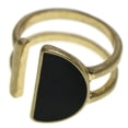 thumbnail image 1 of Mi Amore Sized-Ring Gold-Tone/Black Size 7, 1 of 2