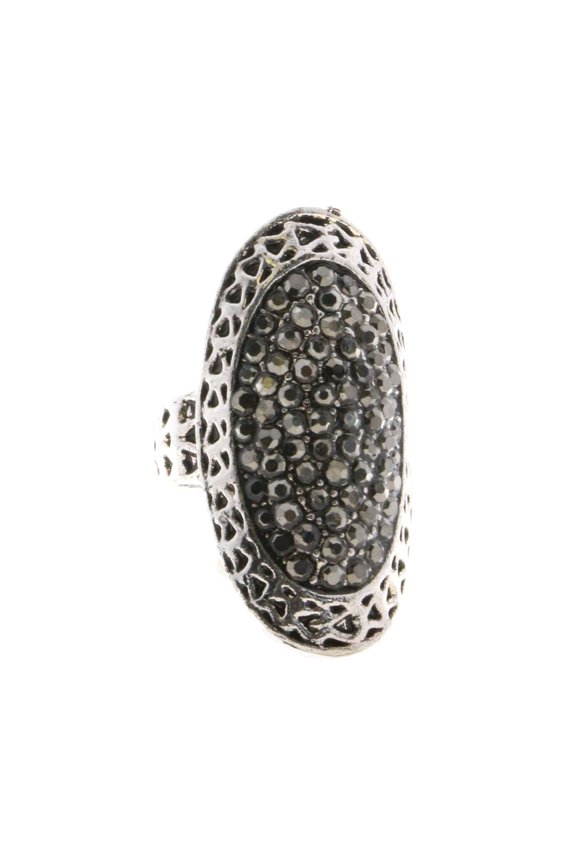 Sized-Ring Silver-Tone/Gray Size 5.00
