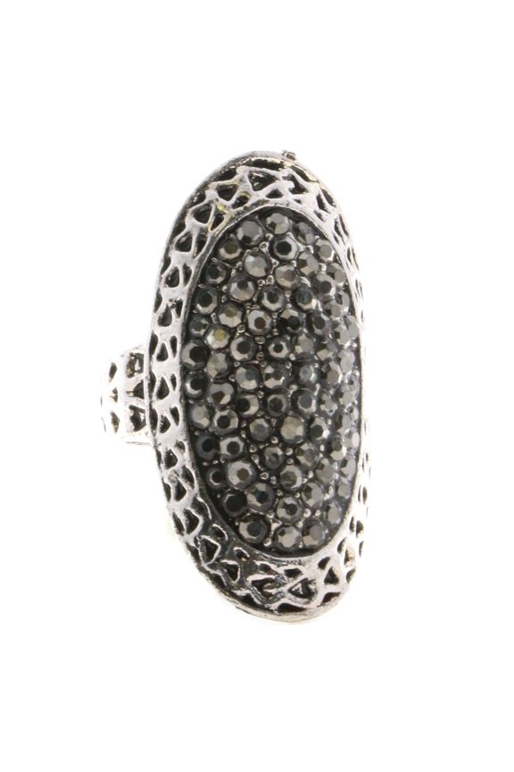 Sized-Ring Silver-Tone/Gray Size 7.00