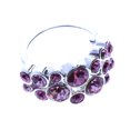 thumbnail image 1 of Mi Amore Sized-Ring Silver-Tone/Pink Size 9.00, 1 of 2