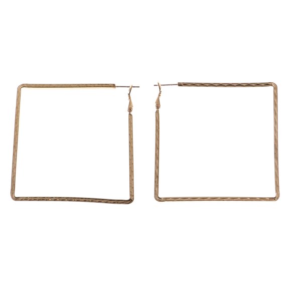 Mi Amore Square Hoop-Earrings Copper-Tone