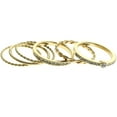 thumbnail image 1 of Mi Amore Stackable  Crystal Multiple-Ring-Set Gold-Tone Size 8.00, 1 of 2
