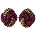 thumbnail image 1 of Mi Amore Stud-Earrings Bronze-Tone/Pink, 1 of 2